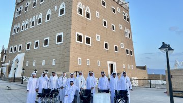 زيارة أعضاء مجلس وإدارة جمعية شمعة أمل القصر العان التراثي